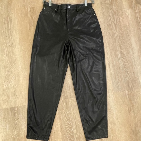 WeWoreWhat Leather Boyfriend Pants - Picture 2 of 4
